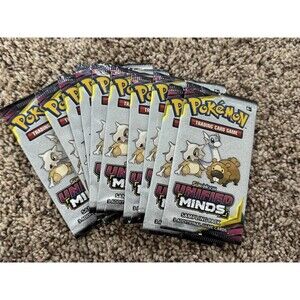 Pokémon TCG Unified Minds Sampling Packs 10-Packs of three cards
